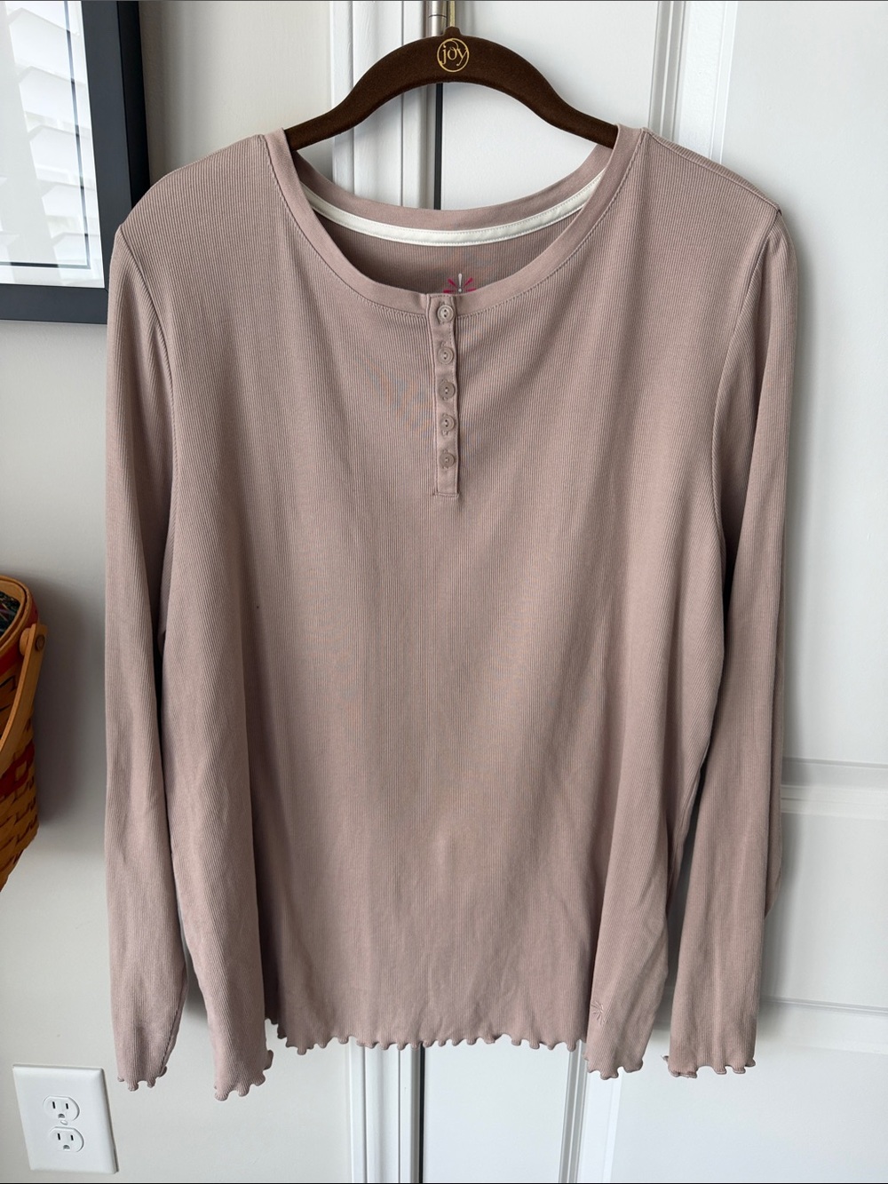 Isaac Mizrahi LongSleeve Henley Top